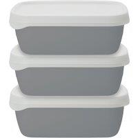 Natural Elements Stackable Food Container Set in Grey