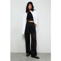 RUNWAY 1.8.1.8 Women's Floaty Trousers in Black | Size: 14