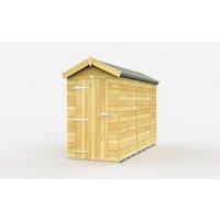 Buttercup Farm 4 x 10 Feet Apex Shed - Single Door W/O Window - L302 x W118 x H217 cm in Brown