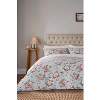 Fable 'Wild Rose' Duvet Cover Set in Duck Egg Blue | Size: Single