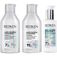 Redken Acidic Bonding Concentrate Shampoo Conditioner Serum in Clear