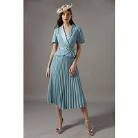 Coast Women's 2 in 1 Dress With Pleated Skirt in Mint | Size: 10