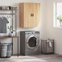 Berkfield Home Wall Mounted Cabinet Sonoma Oak 69.5x34x90 cm in Brown