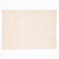 Esselle Blenheim 100% Pet Small Diamond Rug in Cream | Size: 120 cm x 170 cm