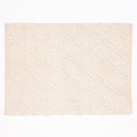 Esselle Blenheim 100% Pet Large Diamond Rug in Cream | Size: 160 cm x 230 cm