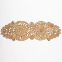 Esselle Trent Jute Crochet Table Runner in Natural
