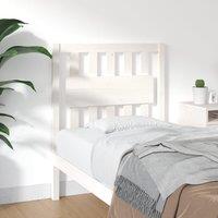 Berkfield Home Bed Headboard White 80.5x4x100 cm Solid Wood Pine