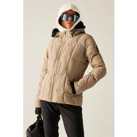 Dare 2b Women's Glamourize Waterproof Insulated Padded Ski Jacket in Beige | Size: 14