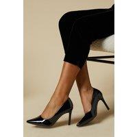 Dorothy Perkins Women's Dash Pointed High Stiletto Heel Court Shoes in True Black | Size: 7