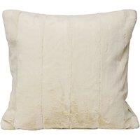 Paoletti Empress Alaskan Faux Fur Cushion in Cream | Size: 45 cm x 45 cm