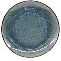 Scandi Home Set of Four Stavanger Blue 27cm Ceramic Dinner Plates in Dark Blue