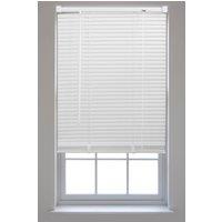 Furnished White PVC 25mm Slat Venetian Blinds - Trimmable Window Blinds for Home & Office | Size: 185 cm width x 150 cm drop