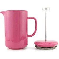 Upper Street Home Percol Pink Reactive Glaze Ceramic Six Cup Cafetire in Bright Pink