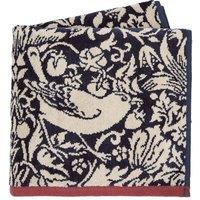 Morris & Co 'Strawberry Thief' Towels in Blue | Size: Bath Sheet
