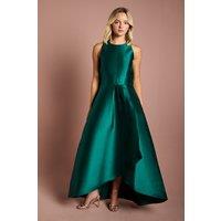 Coast Women's Teen Twill Waterfall Bridesmaid Dress in Emerald | Size: 14-15 Years