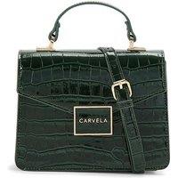 'Jessica Top Handle' Croc Print Bag