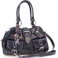 Faith Leather Top Handle Bag With Detachable Crossbody Strap