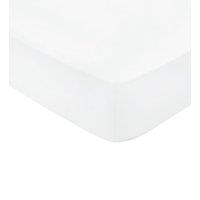 1951 'Luxury 1000 Thread Count' Egyptian Cotton Fitted Sheet in White | Size: Emperor Fitted