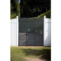 180cm W x 210cm H Outdoor Garden Wood Slatted Fence Panel