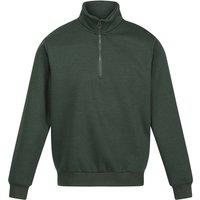 Regatta Professional Men's Quarter Zip Sweatshirt in Dark Green | Size: 2XL