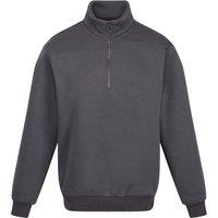 Regatta Professional Men's Quarter Zip Sweatshirt in Dark Grey | Size: 4XL