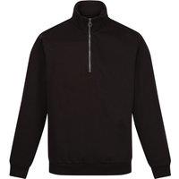 Regatta Professional Men's Quarter Zip Sweatshirt in Black | Size: 2XL