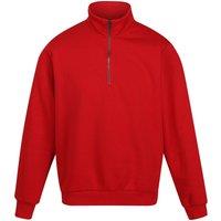 Regatta Professional Men's Quarter Zip Sweatshirt in Red | Size: XS