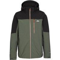 Trespass Men's Tappin Hooded Waterproof Jacket in Dark Green | Size: Small
