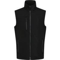 Regatta Professional Men's Softshell 2 Layer Body Warmer in True Black | Size: Large