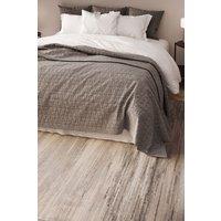 Kukoon Grey Striped Distressed Living Room Area Rug Bedroom Floor Runner Mat in Beige | Size: 200 cm x 290 cm