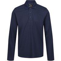 Regatta Professional Men's Long-Sleeved Polo Shirt in Navy | Size: Medium