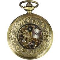 TruClothing Men's Automatic Mechanical Blinders Pocket Watch in Metallic Gold
