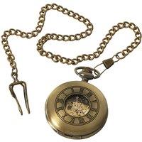 TruClothing Men's Automatic Mechanical Blinders Pocket Watch in Metallic Gold