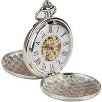 TruClothing Men's Pocket Watch Mechanical Blinders Classic in Metallic Silver