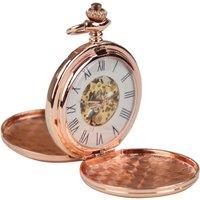 TruClothing Men's Pocket Watch Mechanical Blinders Classic in Rose Gold