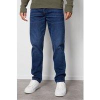 Threadbare Men's 'Canterbury' Straight Fit Jeans With Stretch in Blue | Size: 34R