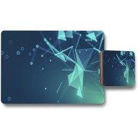 Benjamin Tate Design polygonal space placemat coaster set in Natural
