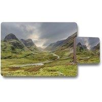Benjamin Tate Design scotland highlands placemat coaster set in Natural