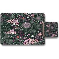 Benjamin Tate Design different flowers shapes birds placemat coaster set in Natural