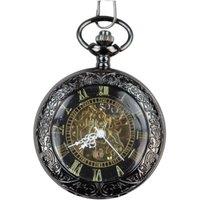 Oliver Tweed Pocket Watch Mechanical Peaky Blinders Hunter Automatic in True Black