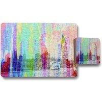 Benjamin Tate Design rainbow bridge placemat coaster set in Natural