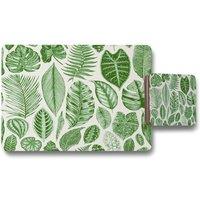 Benjamin Tate Design leaves mixed placemat coaster set in Natural