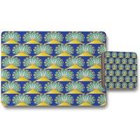 Benjamin Tate Design egyptian style motif placemat coaster set in Natural