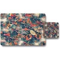 Benjamin Tate Design herbal placemat coaster set in Natural