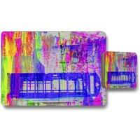 Benjamin Tate Design london post box placemat coaster set in Natural