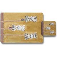 Benjamin Tate Design wathches for the stars placemat coaster set in Natural