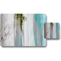 Benjamin Tate Design s b beach placemat coaster set in Natural