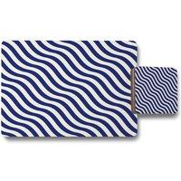 Benjamin Tate Design wavey lines placemat coaster set in Natural
