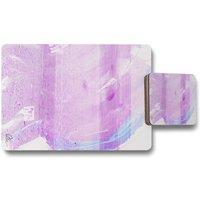Benjamin Tate Design pink pony ride placemat coaster set in Natural