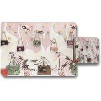 Benjamin Tate Design fashion heaven name placemat coaster set in Natural